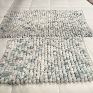Set of two, one large and one small Bath Rugs